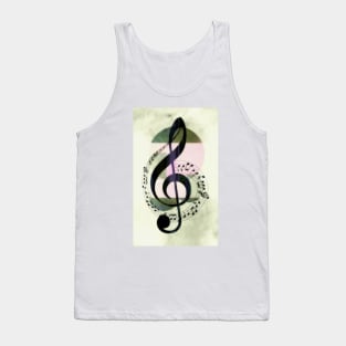 Treble Clef Symbol Tank Top